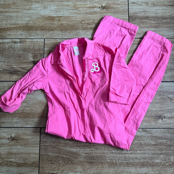 Barbie Pink Jumpsuit Kids Size Medium Barbie Costume - Picture 3 of 16